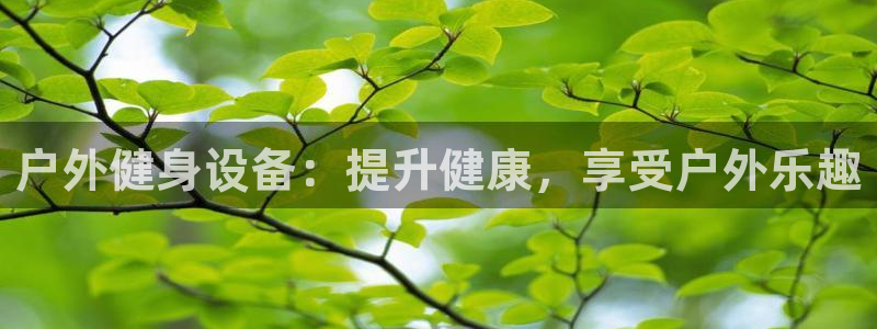 尊龙凯时网站赌愽做假吗：户外健身设备：提升健康，享受