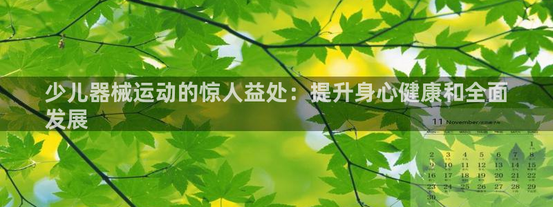 尊龙app下载官网：少儿器械运动的惊人益处：提升身心