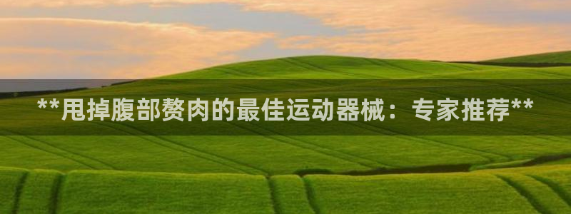 尊龙凯时代理能提出来不：**甩掉腹部赘肉的最佳运动器