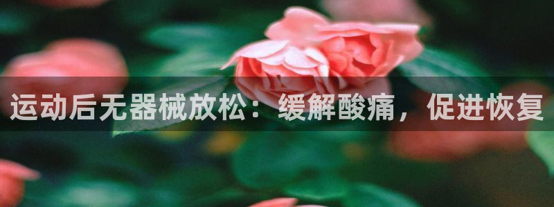 凯时官网手机版下载：运动后无器械放松：缓解酸痛，促进