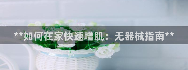 尊龙凯时网娱乐最新版：**如何在家快速增肌：无器械指
