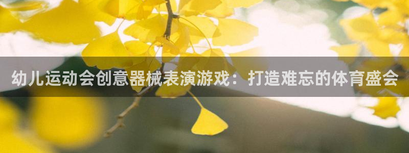 凯时尊龙app国际官方网站：幼儿运动会创意器械表演游
